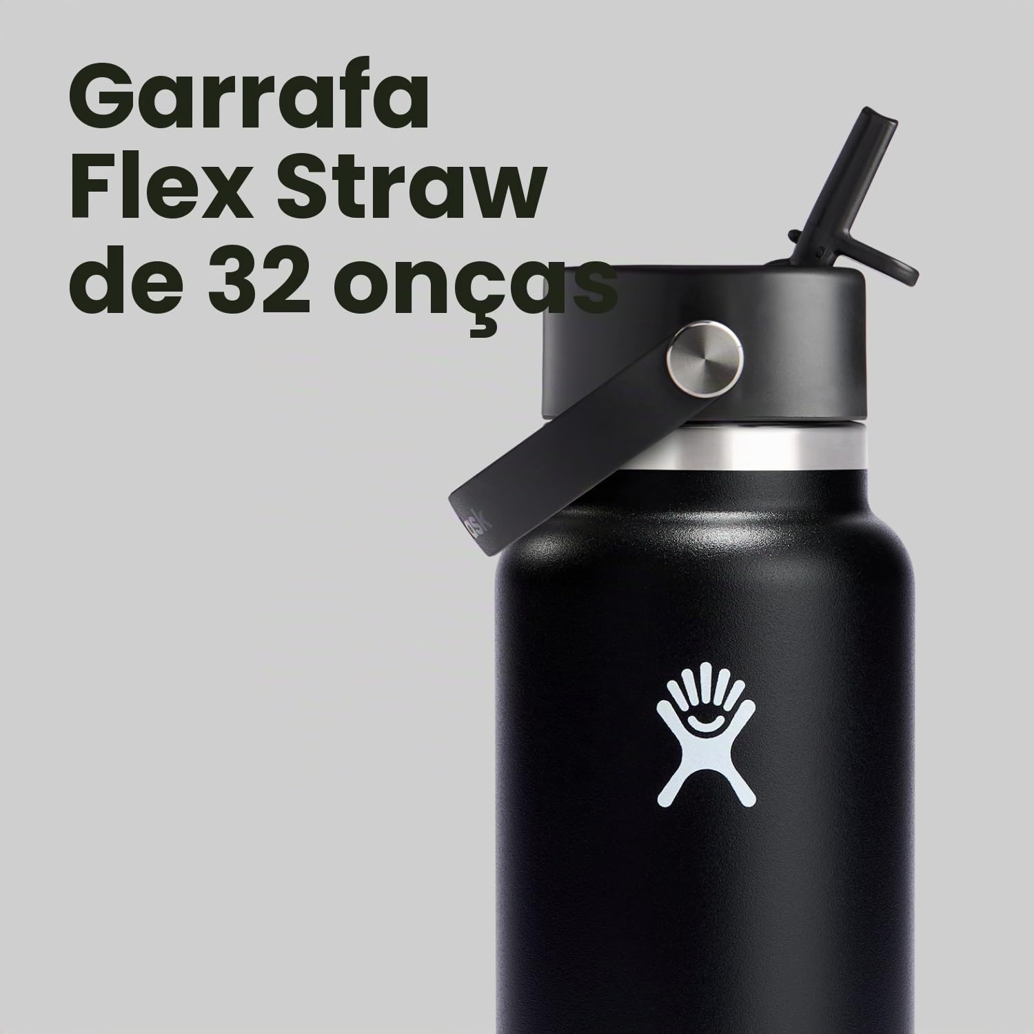 Hydro Flask 32 Oz Wide Mouth Garrafa de Água Inox com Tampa Flex